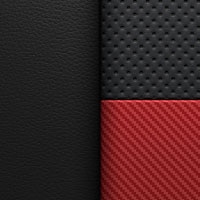 Tapicería color negro y rojo Groove LTZ 2026